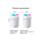 Difusor–Humidificador 300 ml USB Luz LED & Auto–Off