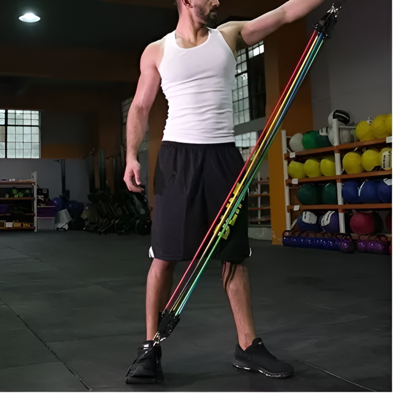 Bandas Elásticas de Resistencia – Set de 5 Niveles con Accesorios