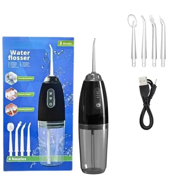 Irrigador bucal inalámbrico IPX7 con depósito 200–300 ml