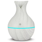 Humidificador infantil con luz LED estilo madera blanqueada USB