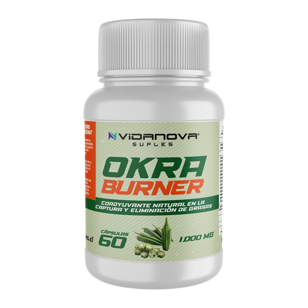 Okra Burner 1000 mg frasco 60 cápsulas