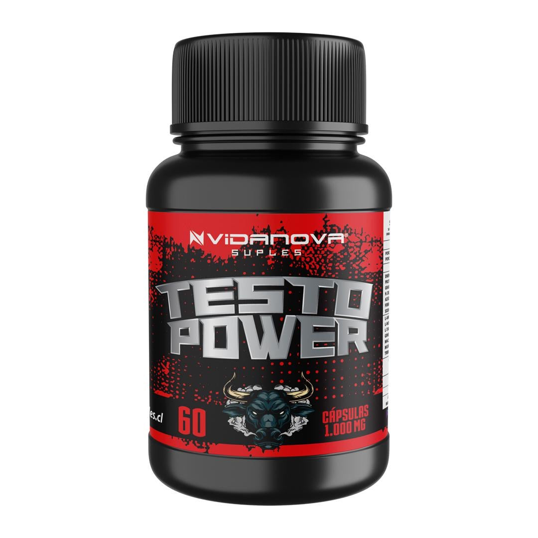 Testo Power 1000 mg frasco 60 cápsulas