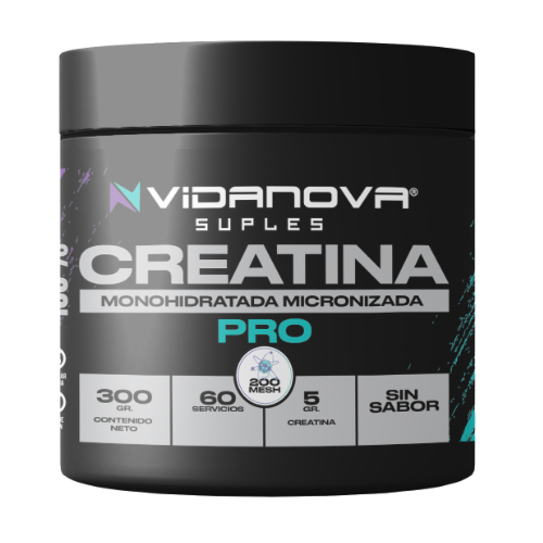 Creatina monohidratada micronizada 300 g 200 mesh en polvo