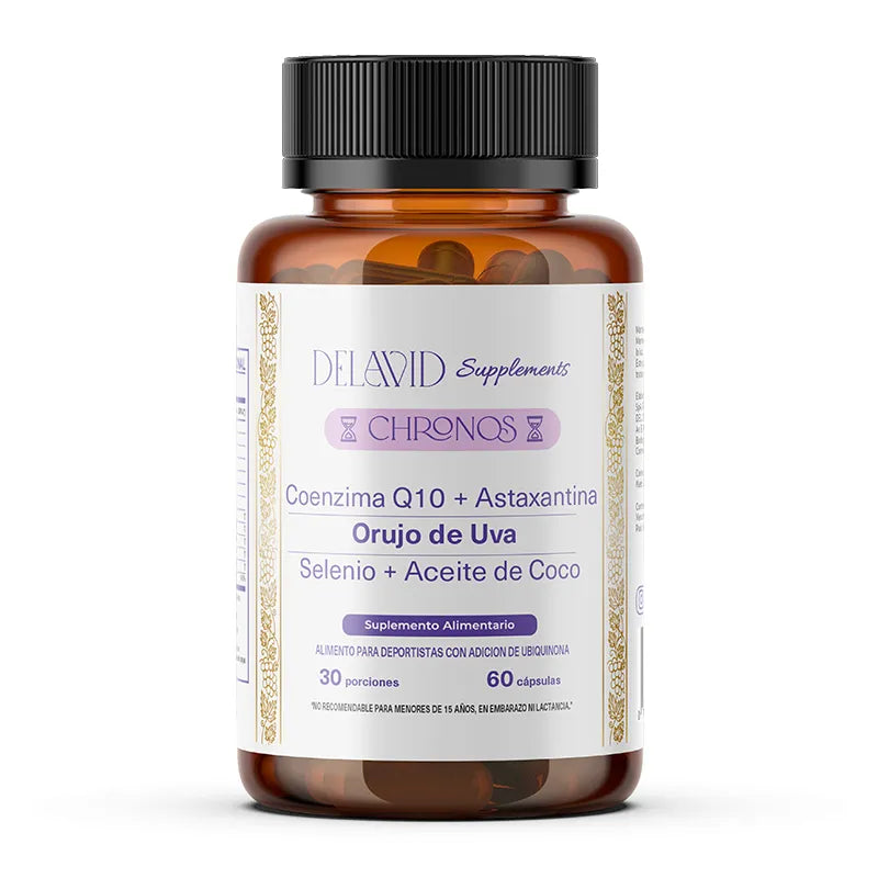 Delavid Chronos frasco – suplemento antioxidante premium