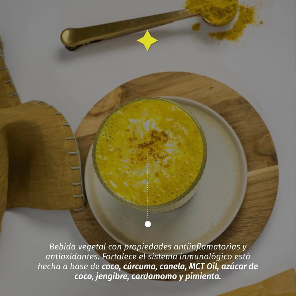 Polvo Golden Milk Astral con cúrcuma, jengibre y MCT