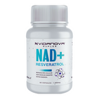 NAD+ Resveratrol 1000 mg frasco 60 cápsulas